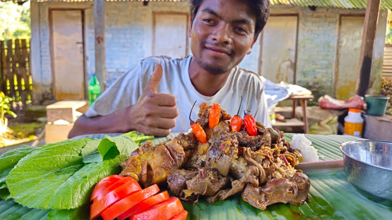 Chicken innards & liver pot||Sanjayfoodvlog ||