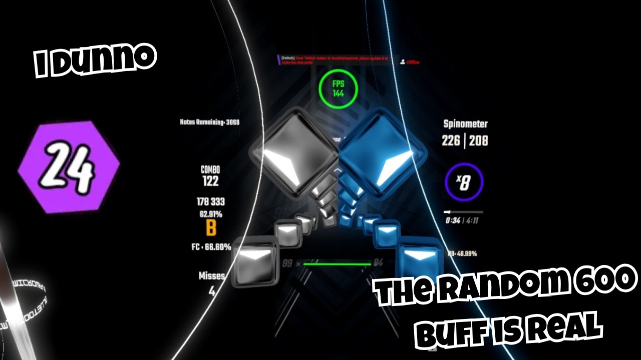 i can hold 600 jv now | Beat Saber Custom Song Hot Milk (Ex) 46.99% (C)