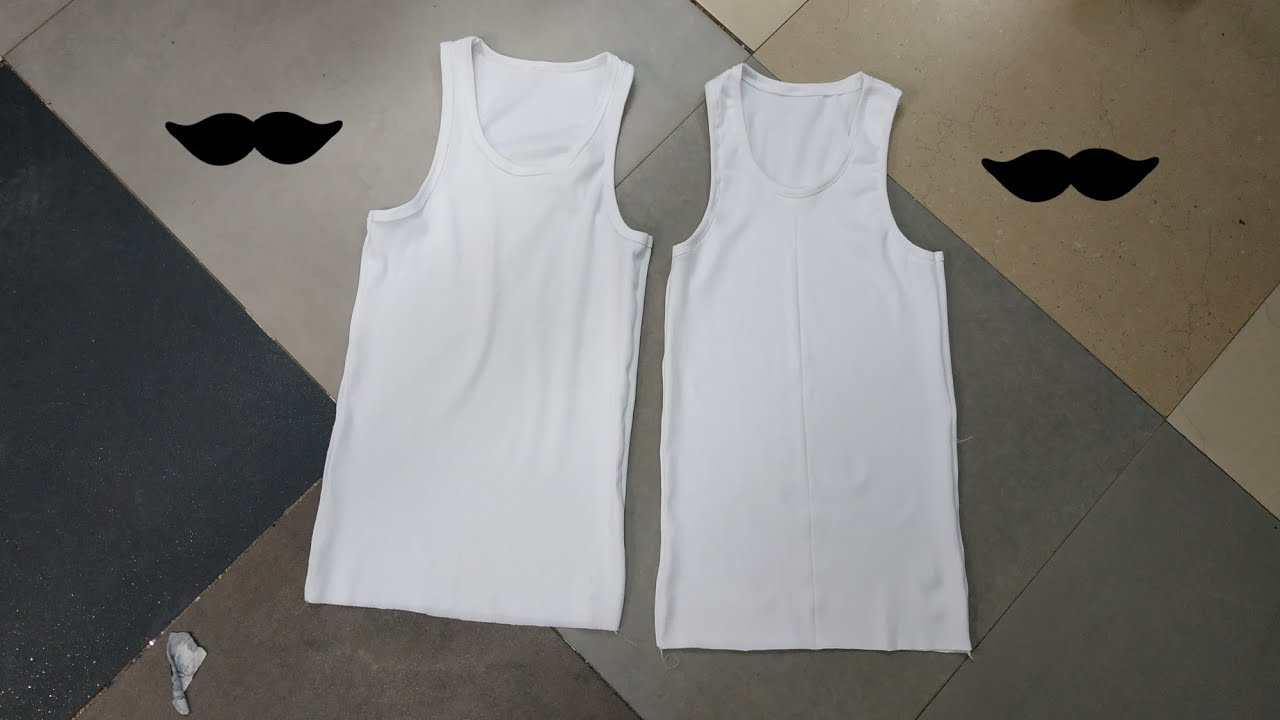 باترون وقص وخياطة داخلي رجالي (دوبو)فانيلا بكل سهوله ودقه الرجاء دخول صندوق الوصف