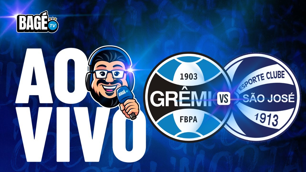 🔵AO VIVO🔵GRÊMIO X SÃO JOSÉ🔵JORNADA DO BAGÉ  - [ DIRETO DA ARENA ]