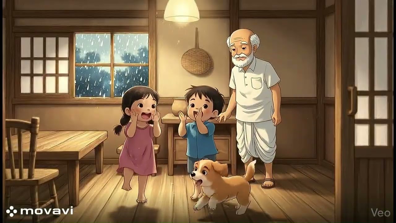 A Rainy Day in a Village