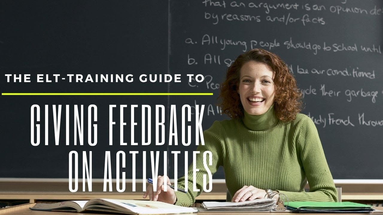 Giving feedback on activities