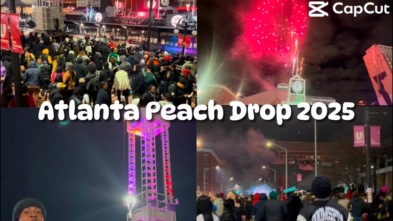 Atlanta Peach Drop 2025 | New Years Eve 2024 | New Years Day