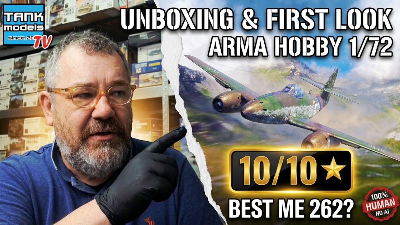 🇩🇪 MESSERSCHMITT ME 262 🇩🇪 - Unboxing 496 (🇵🇱🇬🇧) - ARMA HOBBY 70083