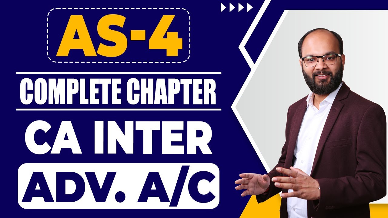 AS - 4 | Contingencies & Events Occurring After The Balance Sheet Date | CA Inter Advanced Accounts