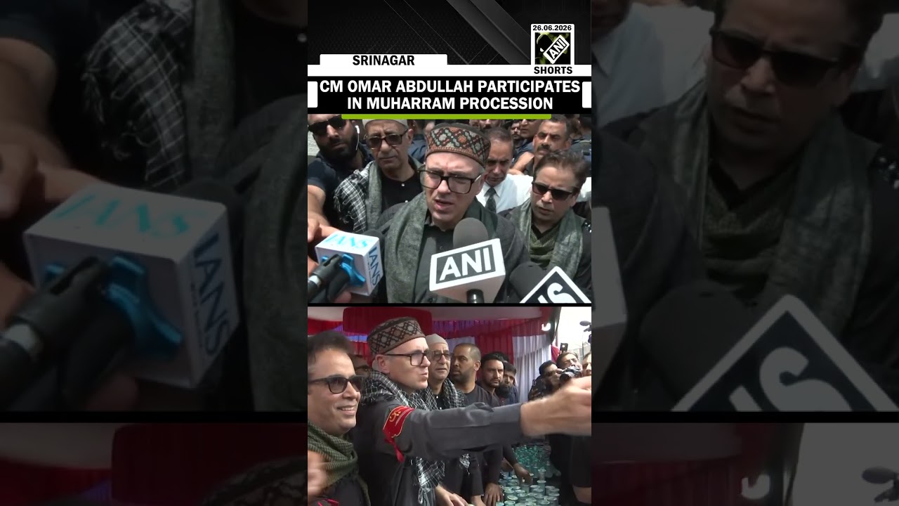 J&K CM Omar Abdullah participates in Muharram Procession in Srinagar&rsquo;s Zadibal area