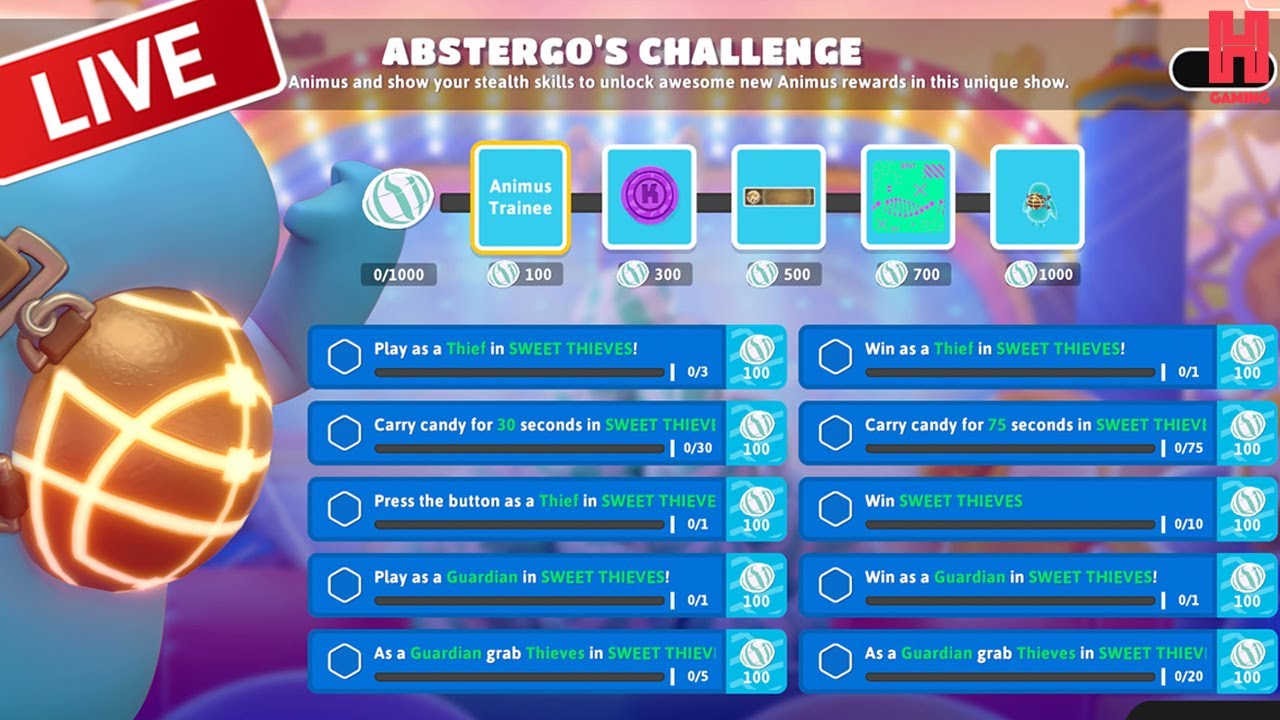 *NEW* Abstergo's Challenge - Fall Guys Live Stream