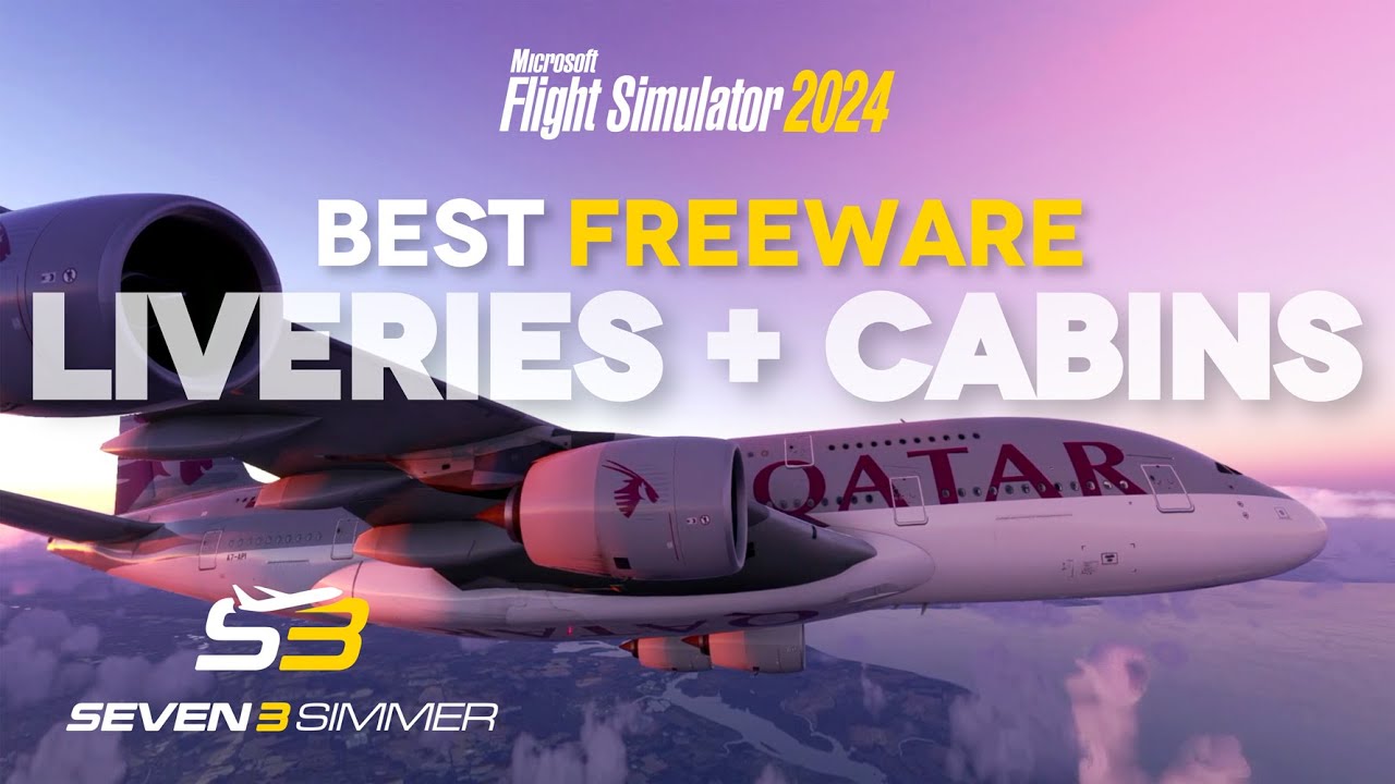 ЛУЧШИЕ БЕСПЛАТНЫЕ ЛИВЕРИИ с кабинами для MSFS 2024 #msfs #msfs2024 #microsoftflightsimulator