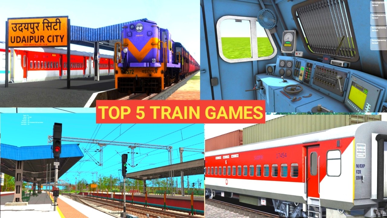 Top 5 Best Indian Train Simulator Games For Android 2026 - Train Game Download - IOS/Android
