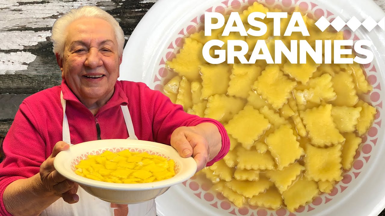 How to make mini cheese ravioli called 'spoja lorda'! | Pasta Grannies