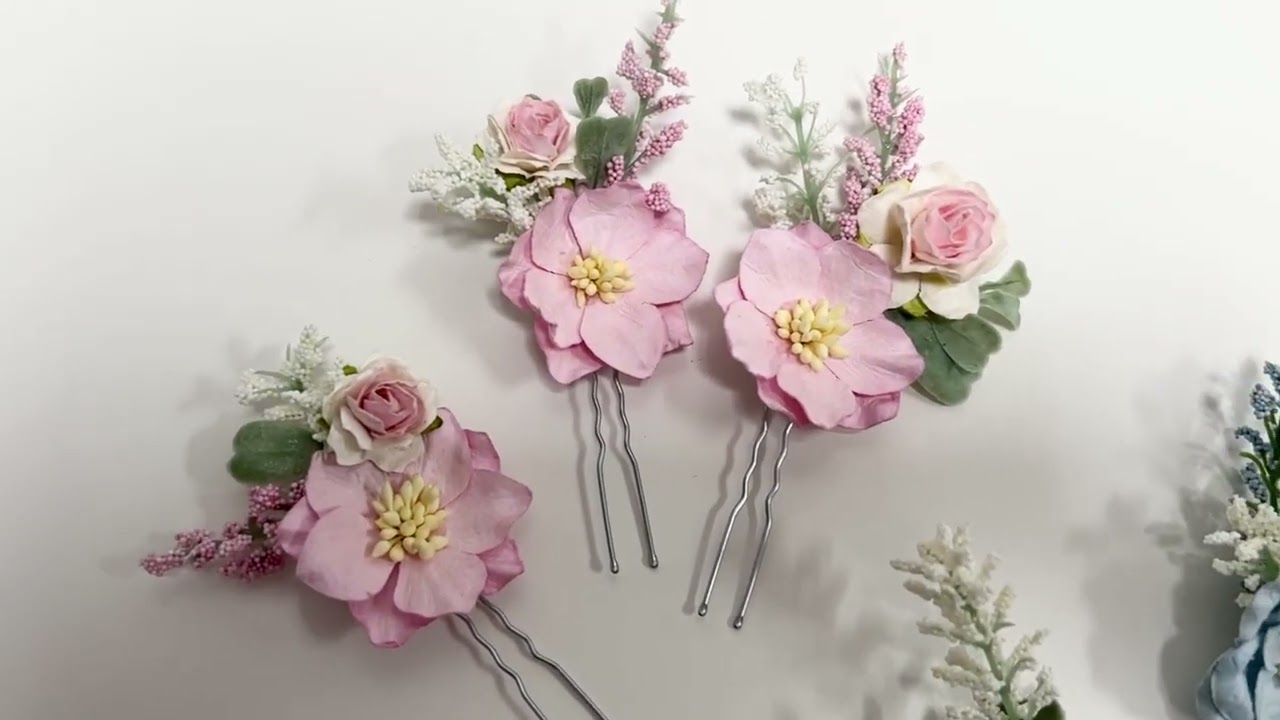 Shabby Chic Hair Flowers #weddingdress #jewelry #fashion #flowerhairaccessories #shabbychic