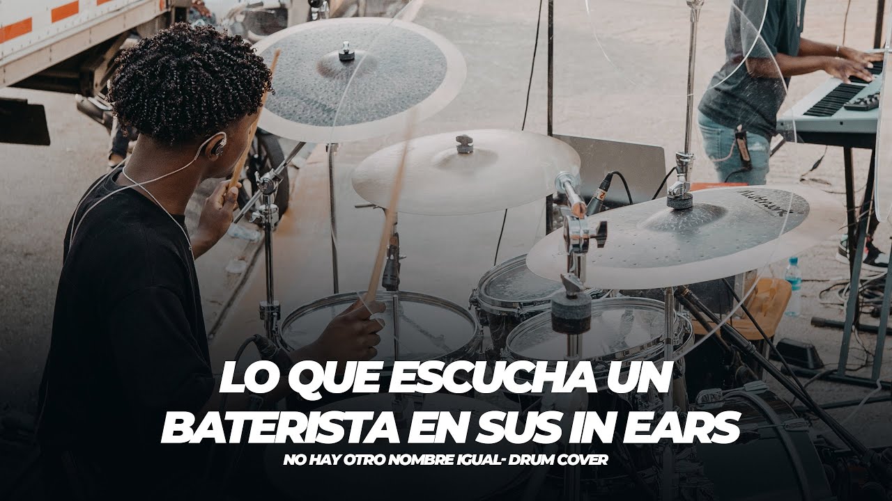 😲 Lo que escuchan los musicos en sus auriculares 🎧 (IN-EARS) - Drum Cam - No Hay Otro Nombre 🔥