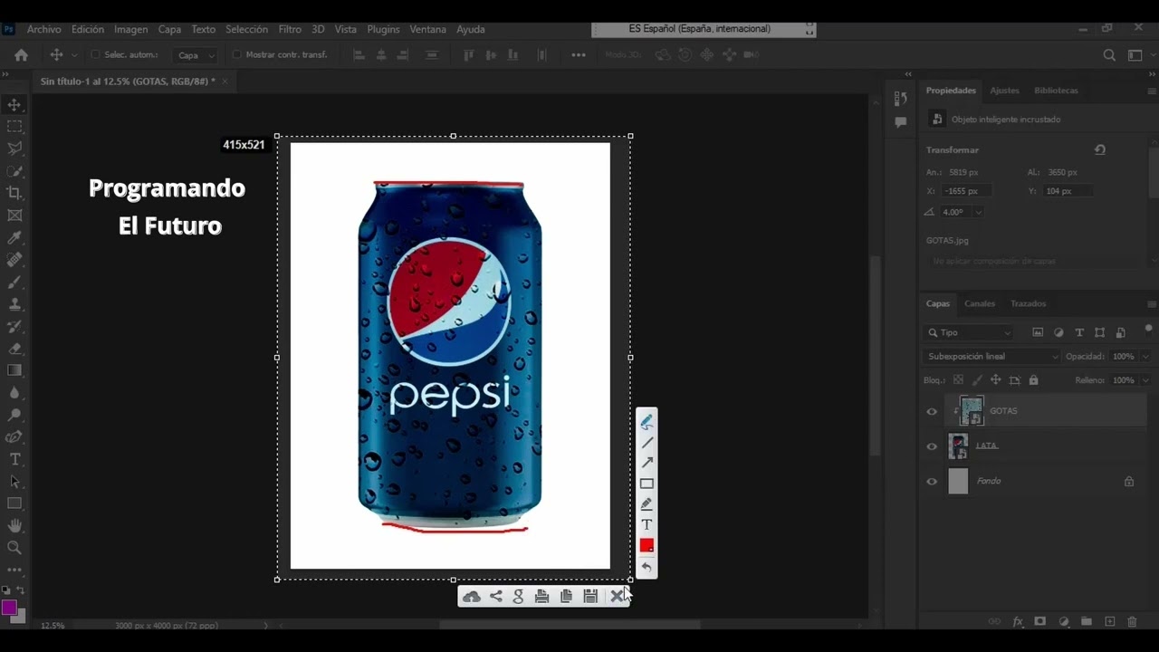 Efecto Gotas de Agua Photoshop 2023