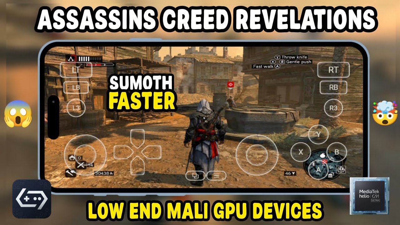 😱assassin's creed revelations on Mali GPU device gamehub 