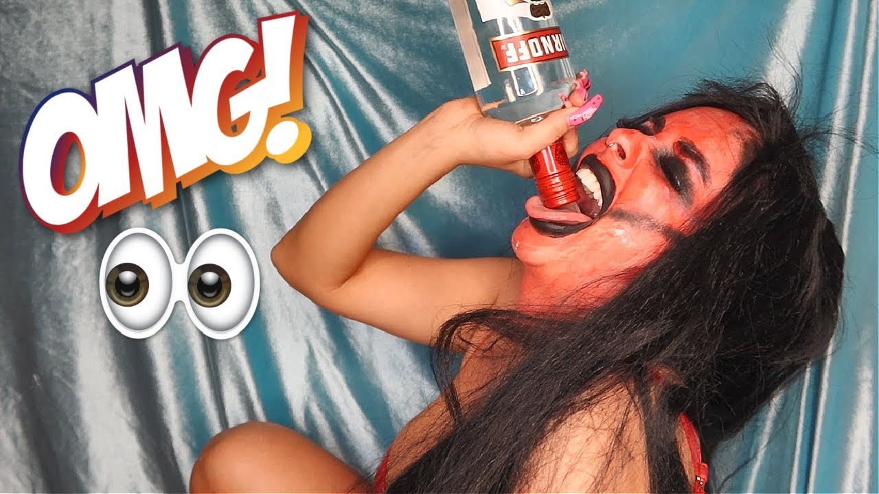 Drunk DEVIL Halloween Transformation *FUNNY*