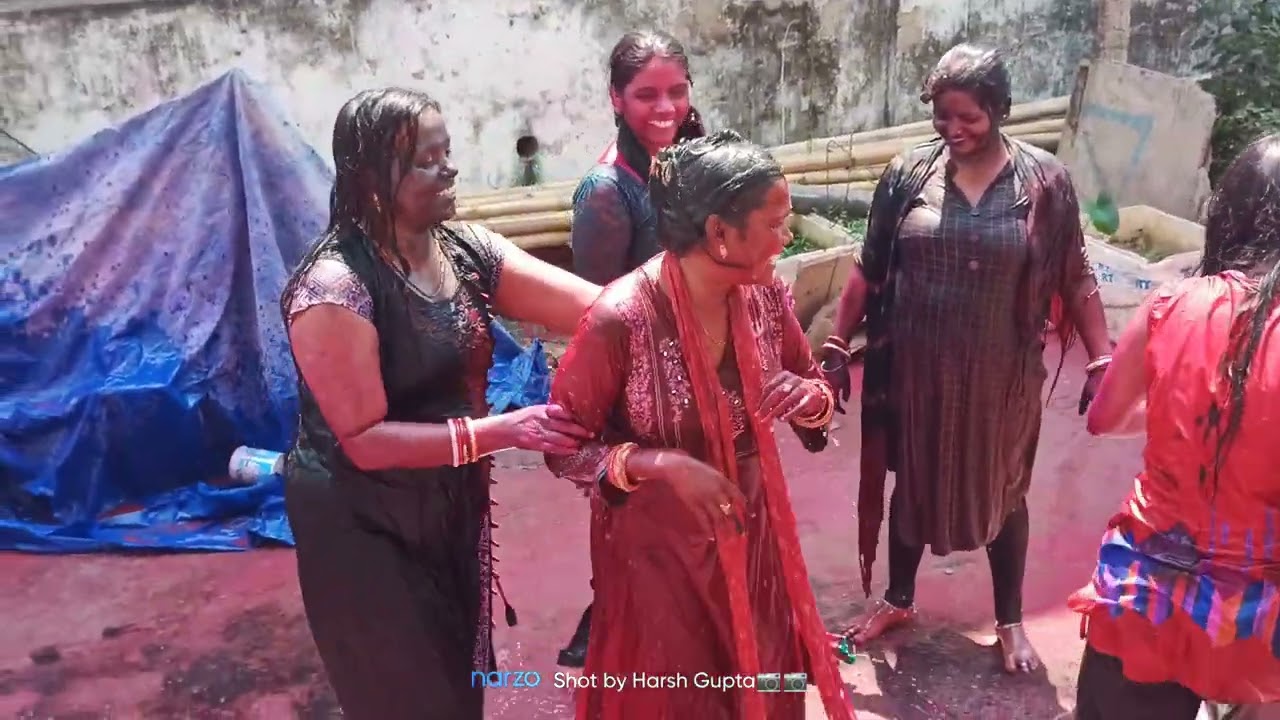 Enjoying Holi