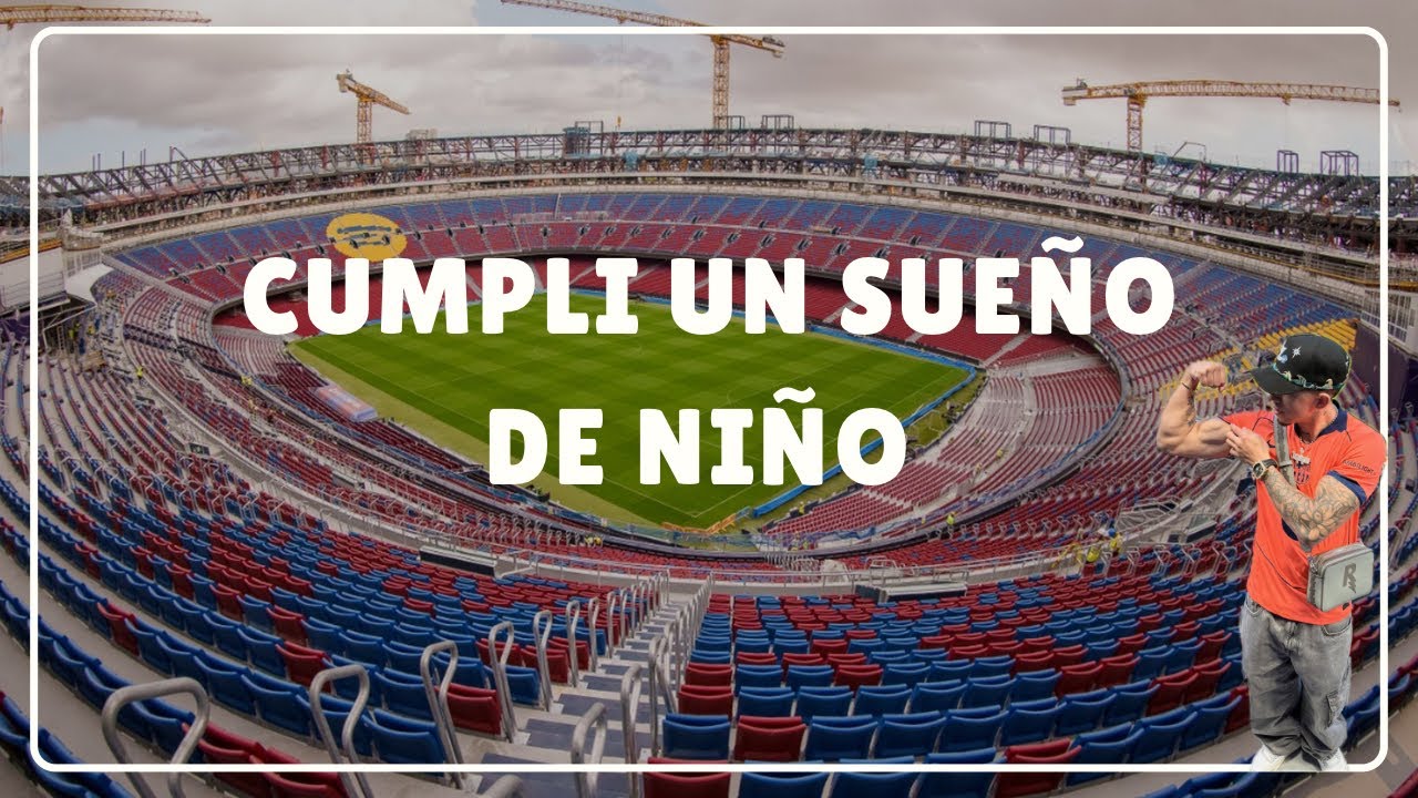 Visite por primera vez el CAMP NOU 🙏🏼🥲 cumplí mi sueño de niño :) #vlog #viajes 