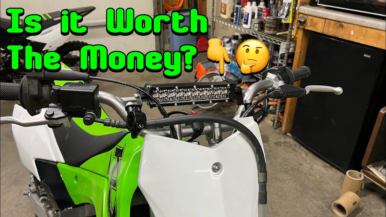 KLX140L Plug and Play LED Light Bar Kit Install and Review