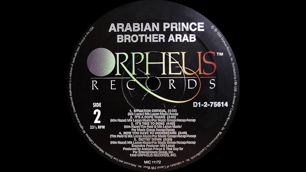 Arabian Prince - Gettin' Down ( Brother Arab 1989 )