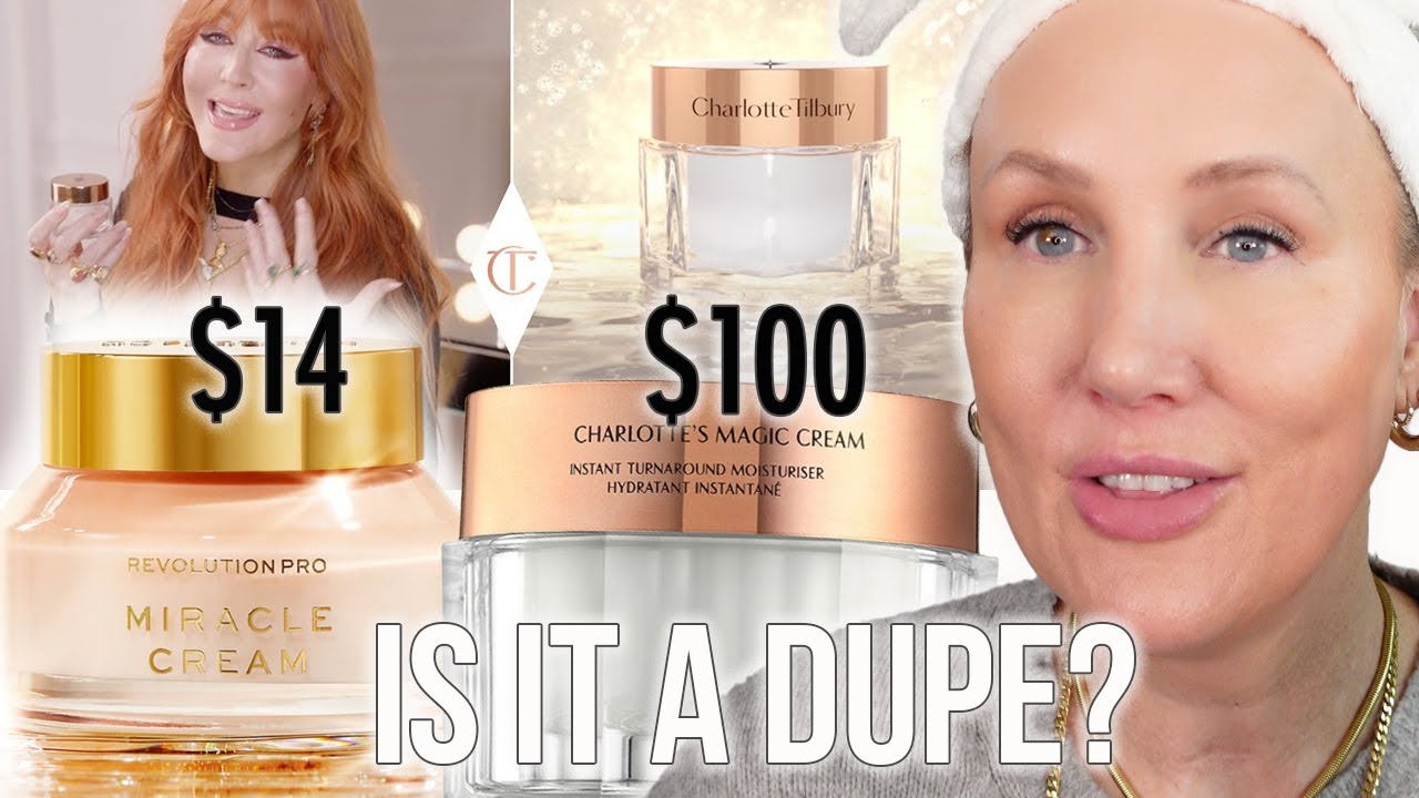 Крем Charlotte Tilbury Magic Cream за 100 долларов против крема Revolution Miracle Cream за 14 до...