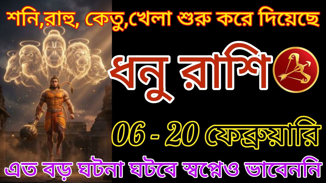 ধনু রাশির জীবনে হবে তিনটি গ্রহের তান্ডব ♐6 থেকে 15 ই ফেব্রুয়ারি ঈশ্বর দেবেনএই তিনটি সংকেত#astrology