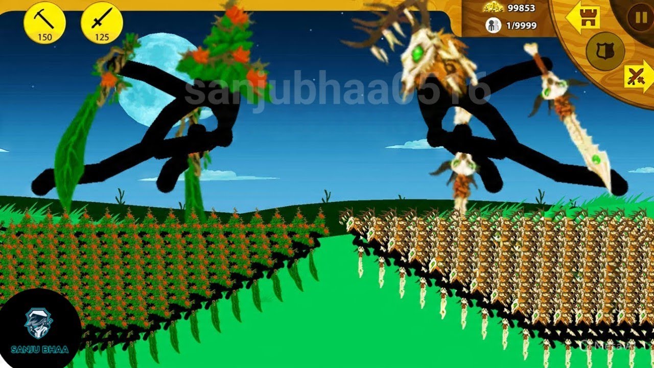 EPIC NINJA SWORDS LEAF VS EPIC NINJA SWORDS SAVAGE, FINAL BOSS | Stick War Legacy Mod | SANJU BHAA 