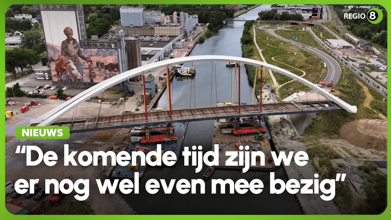 Nettelhorsterbrug in Lochem ligt na gigantische operatie op zijn plaats