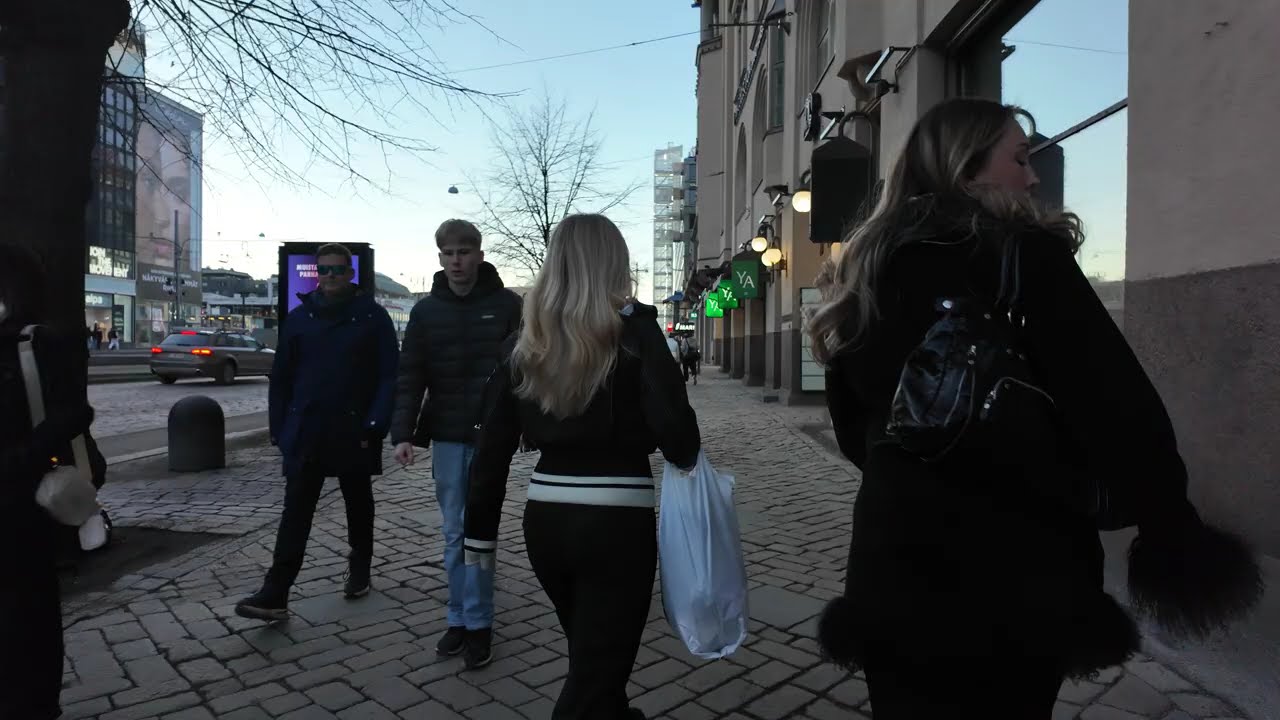 Helsinki Walk ❄️🇫🇮 Magical Winter Walk in Finland | 4K Nordic Slow TV