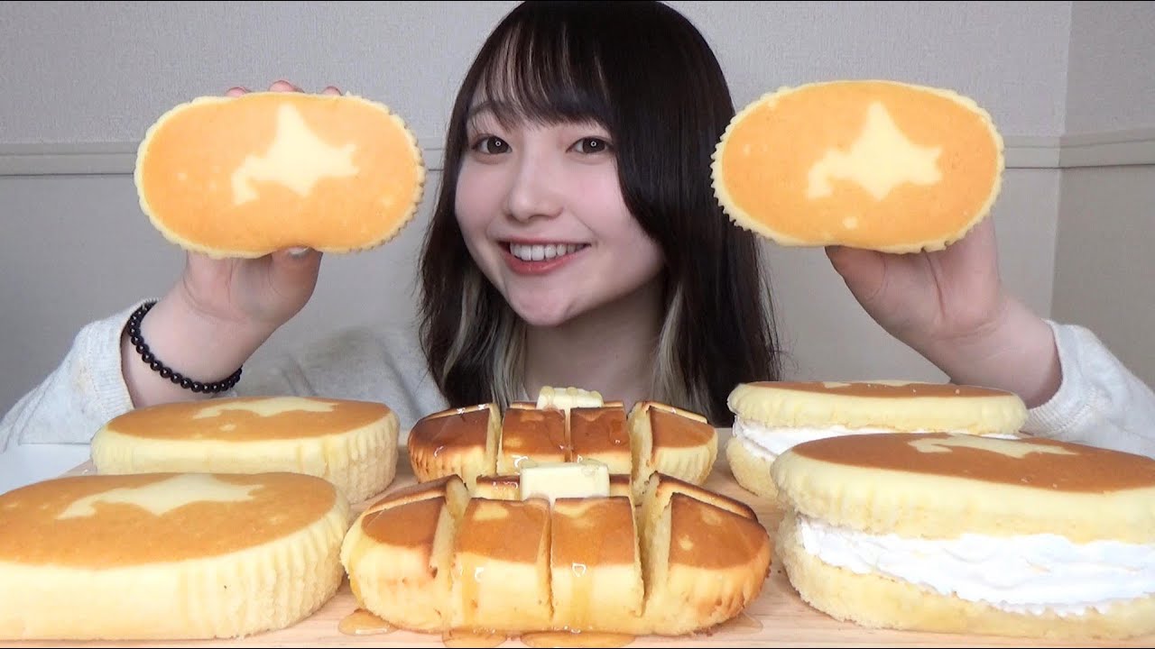【モッパン】北海道チーズ蒸しケーキのアレンジ3種類を大食いしてみた。