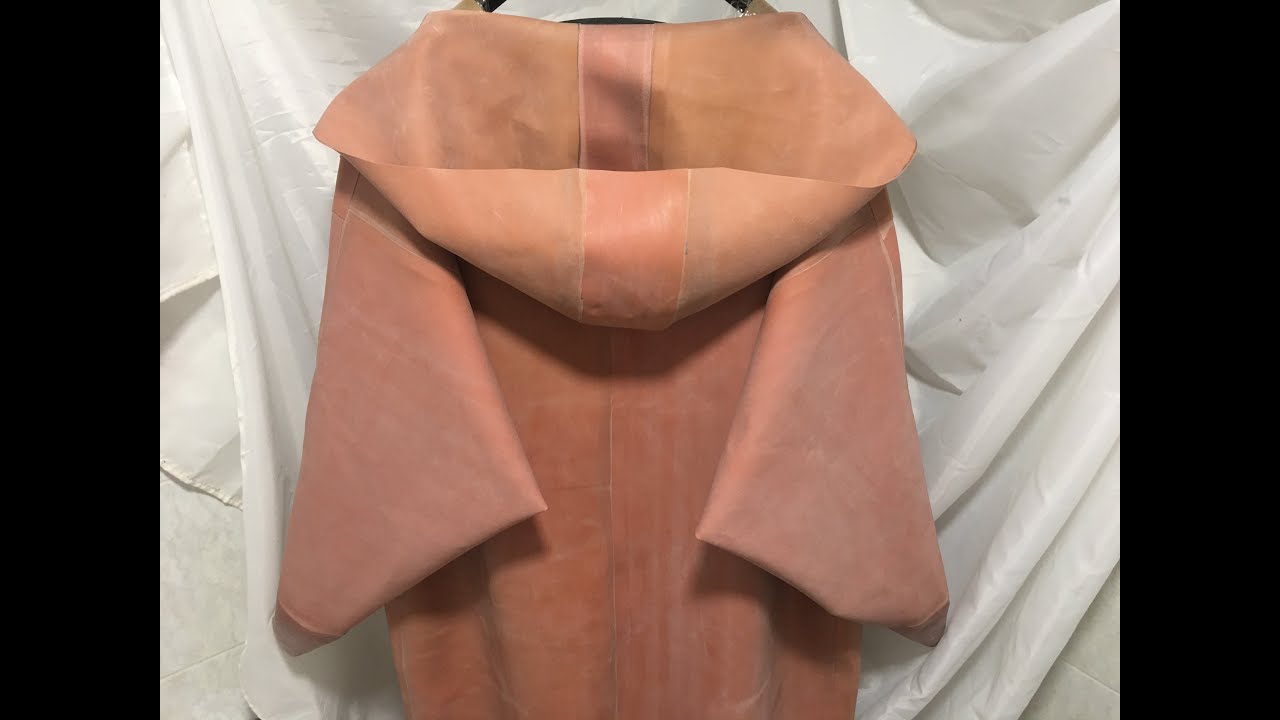HEAVY RUBBER JUMPSUIT GUMMIANZUG REAL RUBBER ORANGE XL RARE 1 mm rubber 4,5 kg STRONG RUBBER SMELL