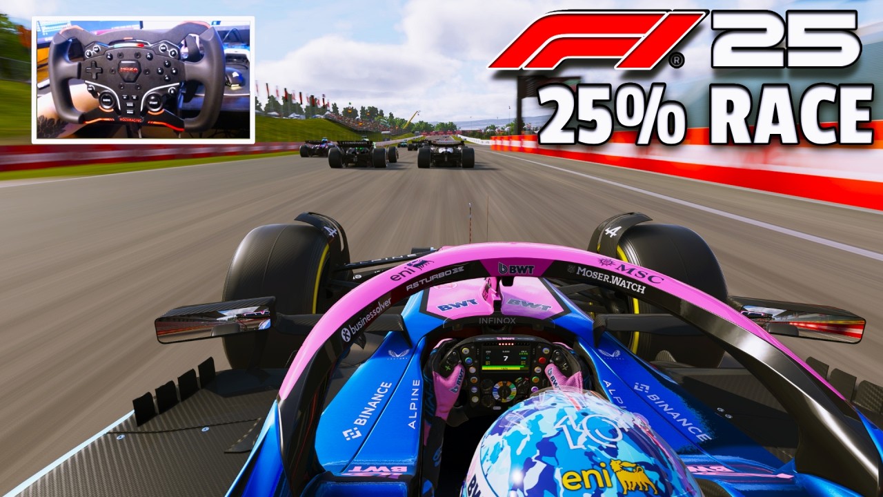 F1 25 Ultra Realistic Gameplay 4K | Pierre Gasly's Alpine A525 | 2025 Hungarian GP 25% Race