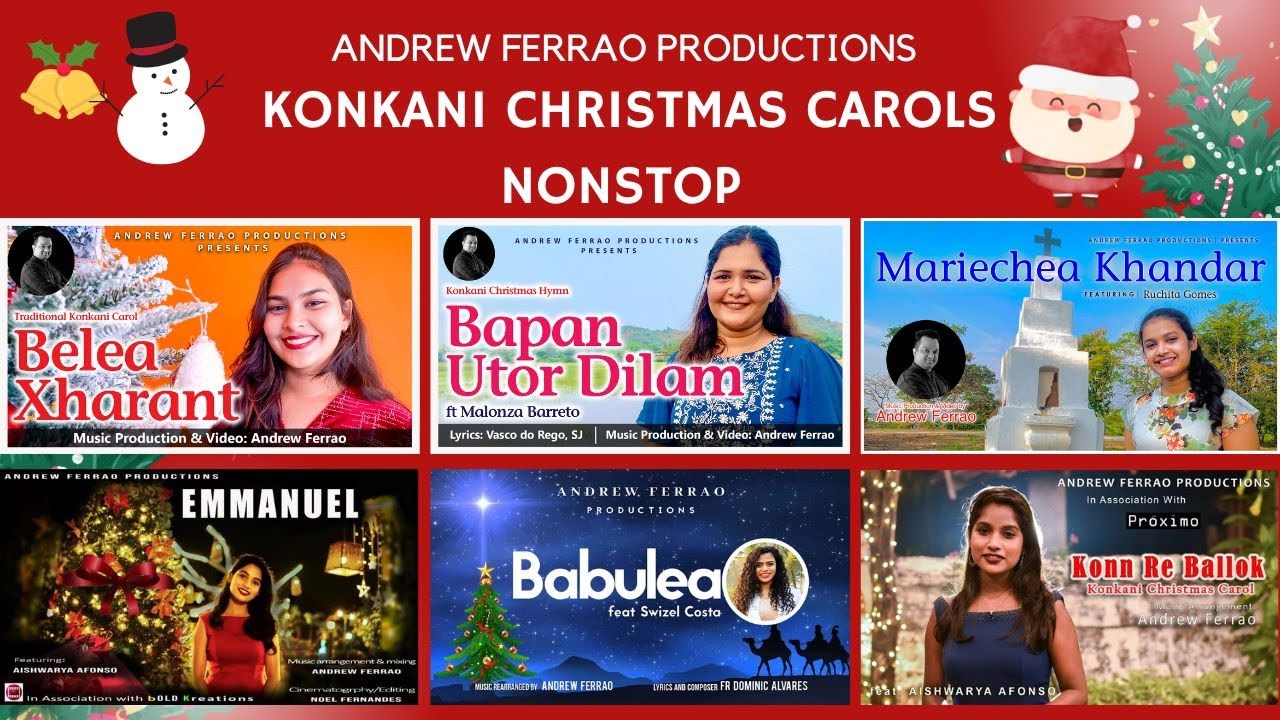 Nonstop Konkani Christmas Carols and Songs 2022 | Andrew Ferrao feat various Goan Singers |