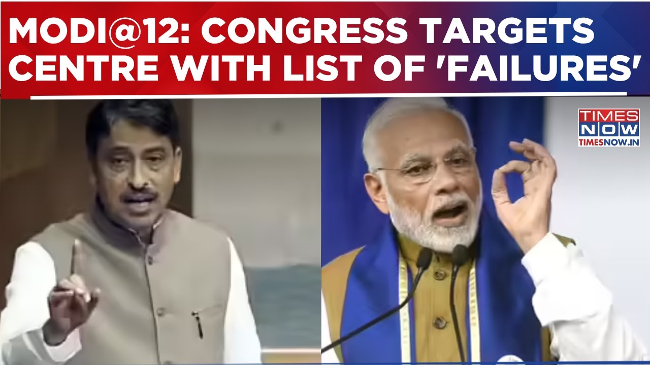 Modi@12: Congress Attacks Govt With List Of 'Failures', Hurls 'Promises Turned Into Slogans' Jibe