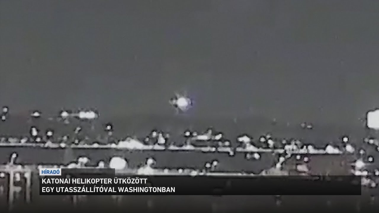 Katonai helikopterrel ütközött egy utasszállító Washingtonban