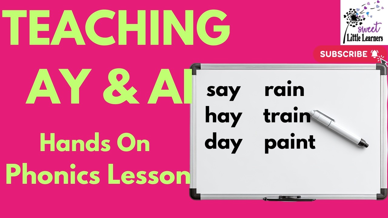 Kindergarten Phonics Lesson: AI and AY Digraph Activities | Structured Literacy | Ontario FDK 2026
