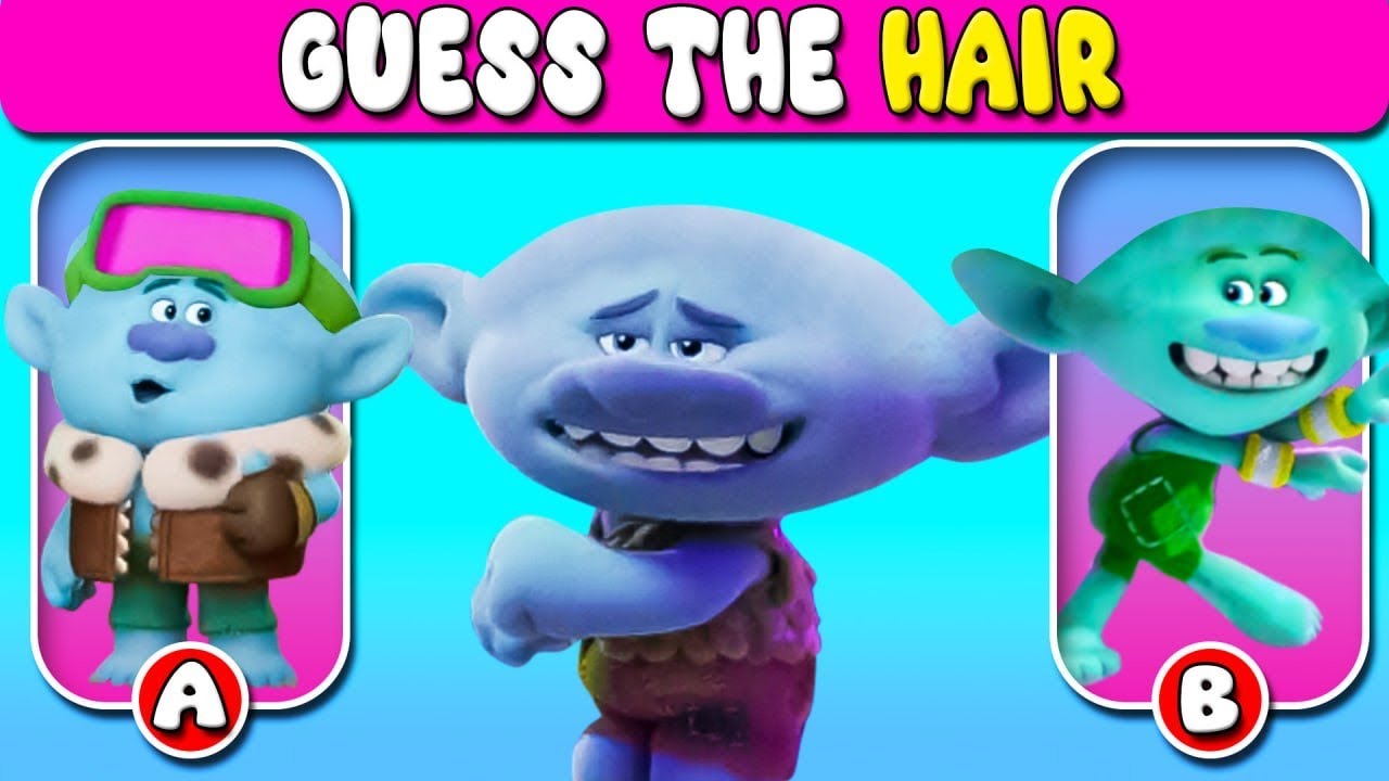 Guess The Hair Challenge | Trolls Dress As Villain?? | Trolls Characters And Their Hairstyles