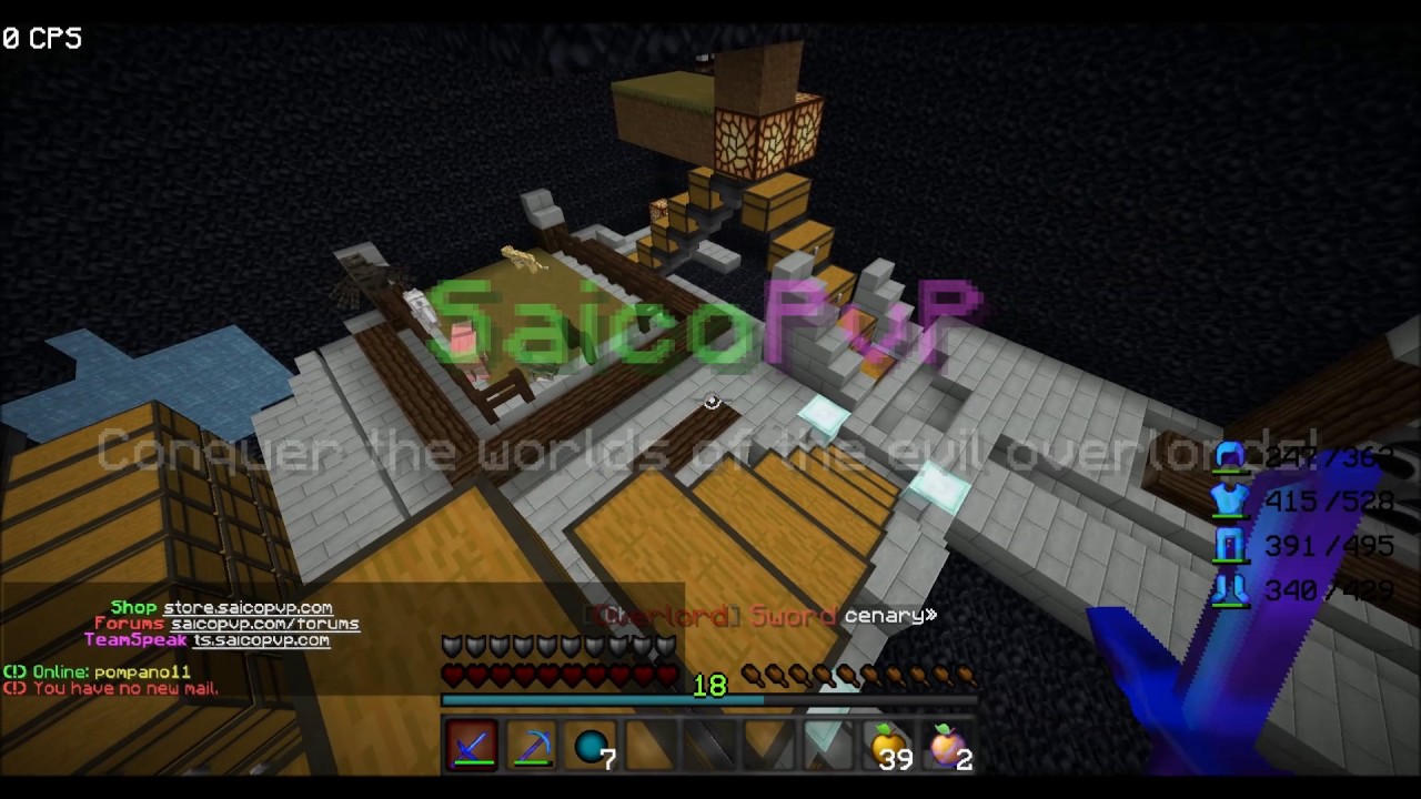 Crazy Auto Reverse Cannon Raid!? (Saicopvp Factions #7)