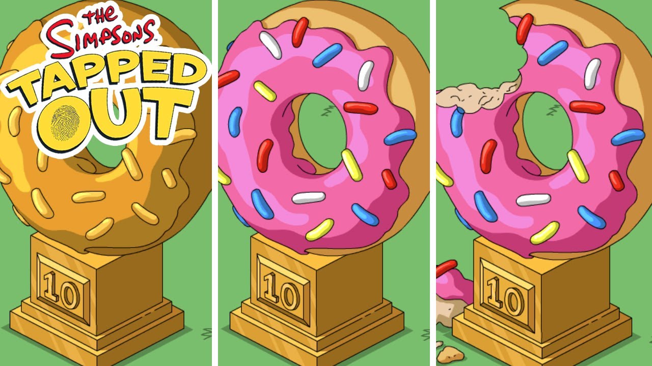 The Simpsons: Tapped Out - 10 Year Anniversary Donut Statue