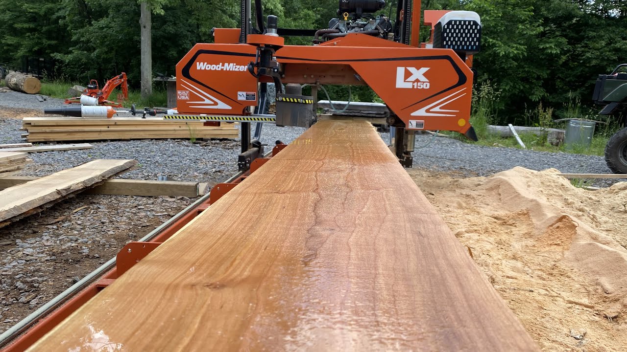 THIS IS IT! The Best Cherry Log I ever  sawed on the Mill