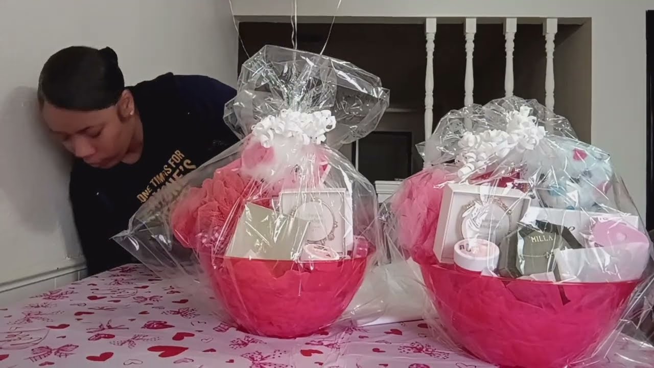 Making My Girls VALENTINE'S BASKETS FOR THE 1ST TIME💘💐♥️🧺