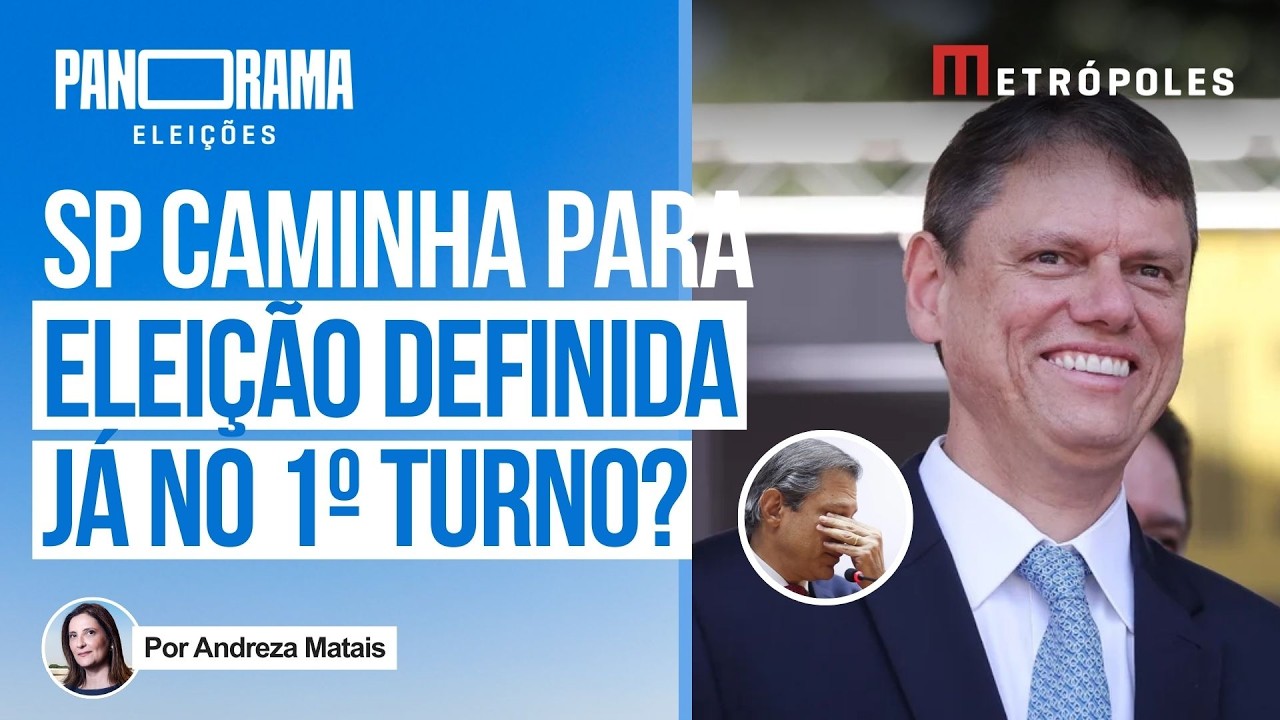 Por que Tarcísio pode retomar tradição de vencer no primeiro turno em SP