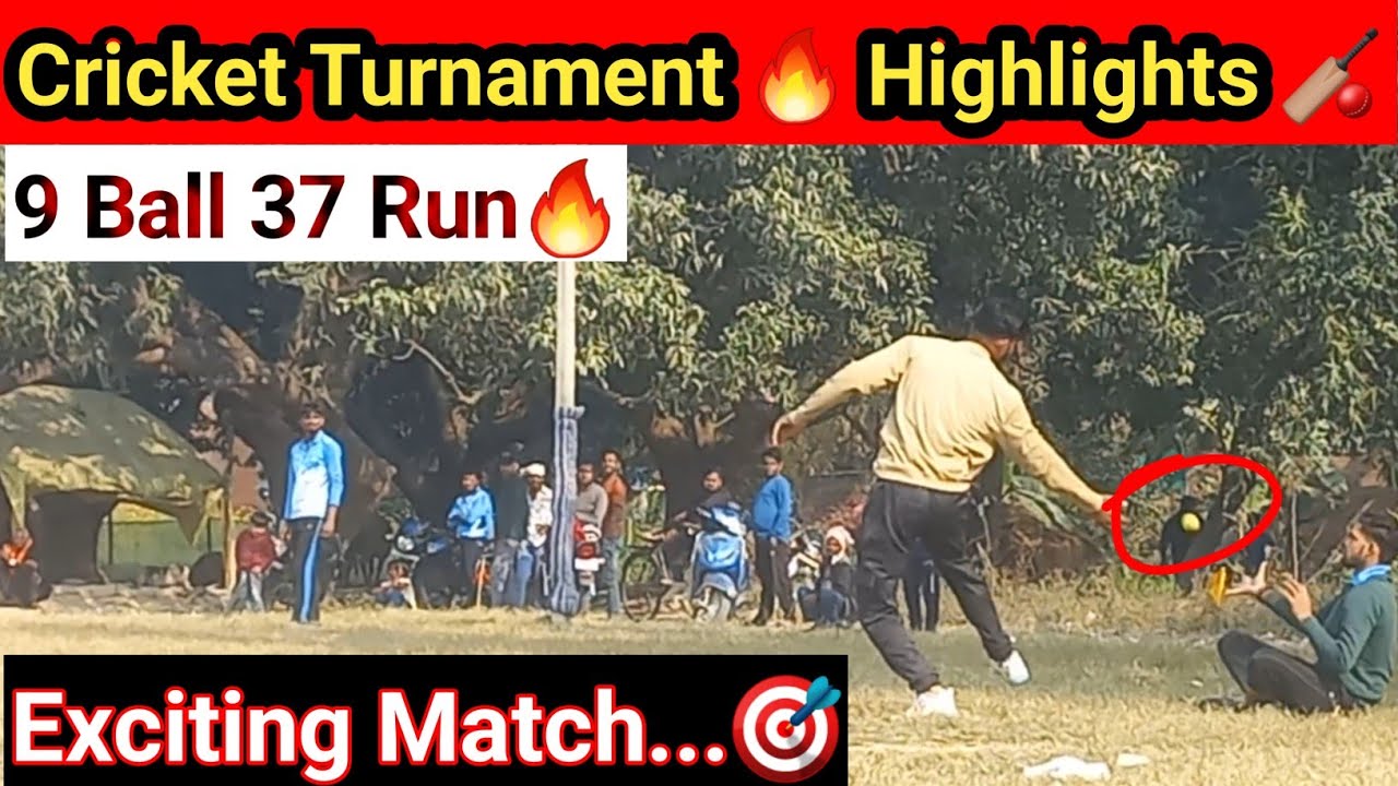 🔥Cricket Turnament Highlights 🏏 ! Exciting Match ! Highlight Cricket 🎯 ! Cricket 