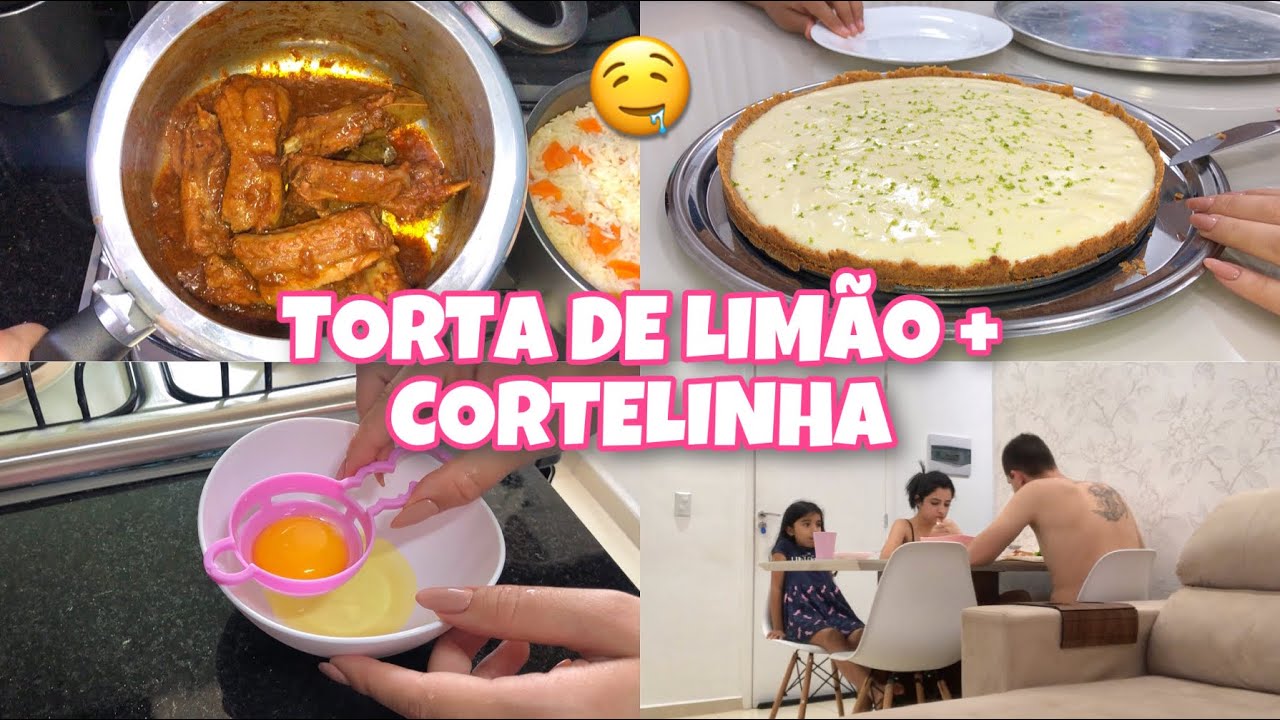 VLOG: TORTA DE LIMÃO FÁCIL + COSTELINHA NA PANELA DE PRESSÃO