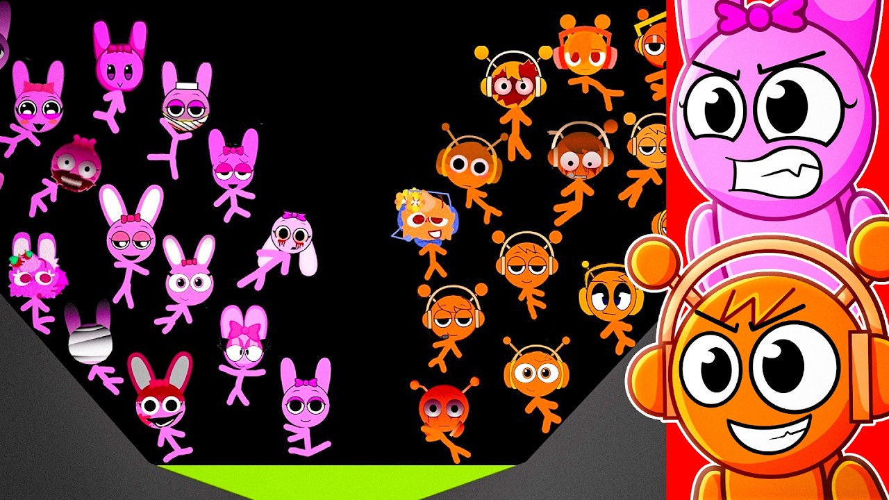 Oren vs Pinki STICKMAN RACE!
