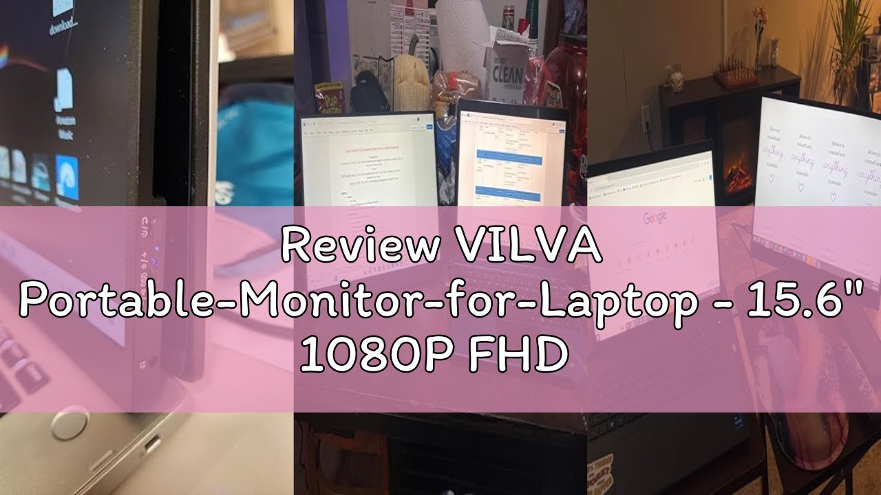 Review VILVA Portable-Monitor-for-Laptop - 15.6'' 1080P FHD IPS Display USB-C HDMI Portable Monitor