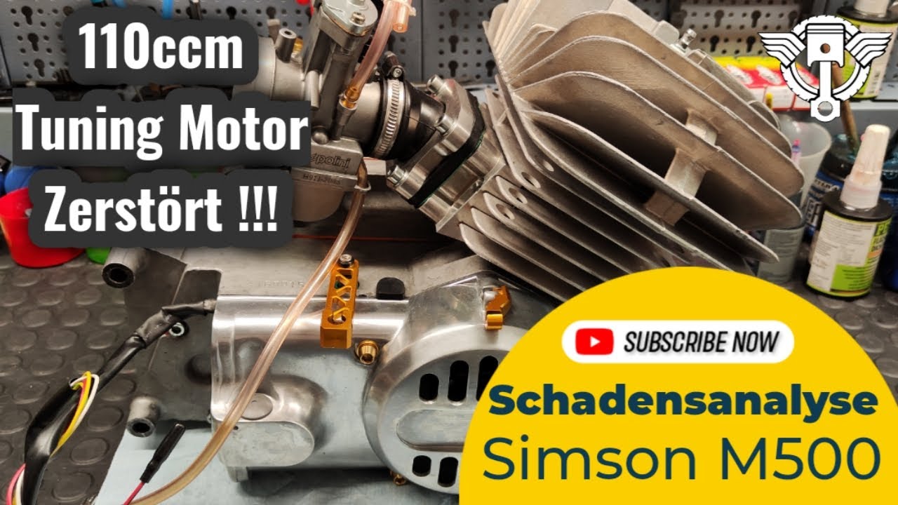 Simson ❌Motorschaden❌ 110ccm Membran BIG FLOW Tuning Motor!!! Zerstört? Rad Blockiert