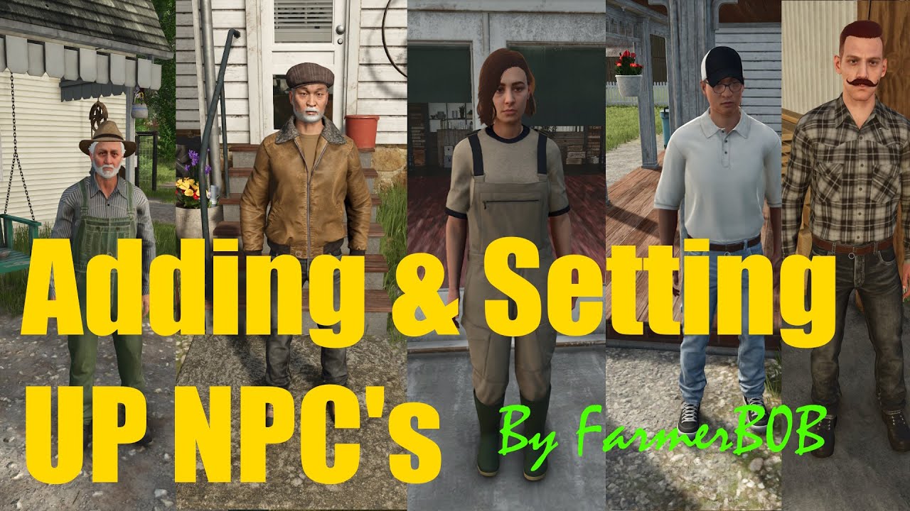 How to Add or Setup NPCs on your FS25 Map