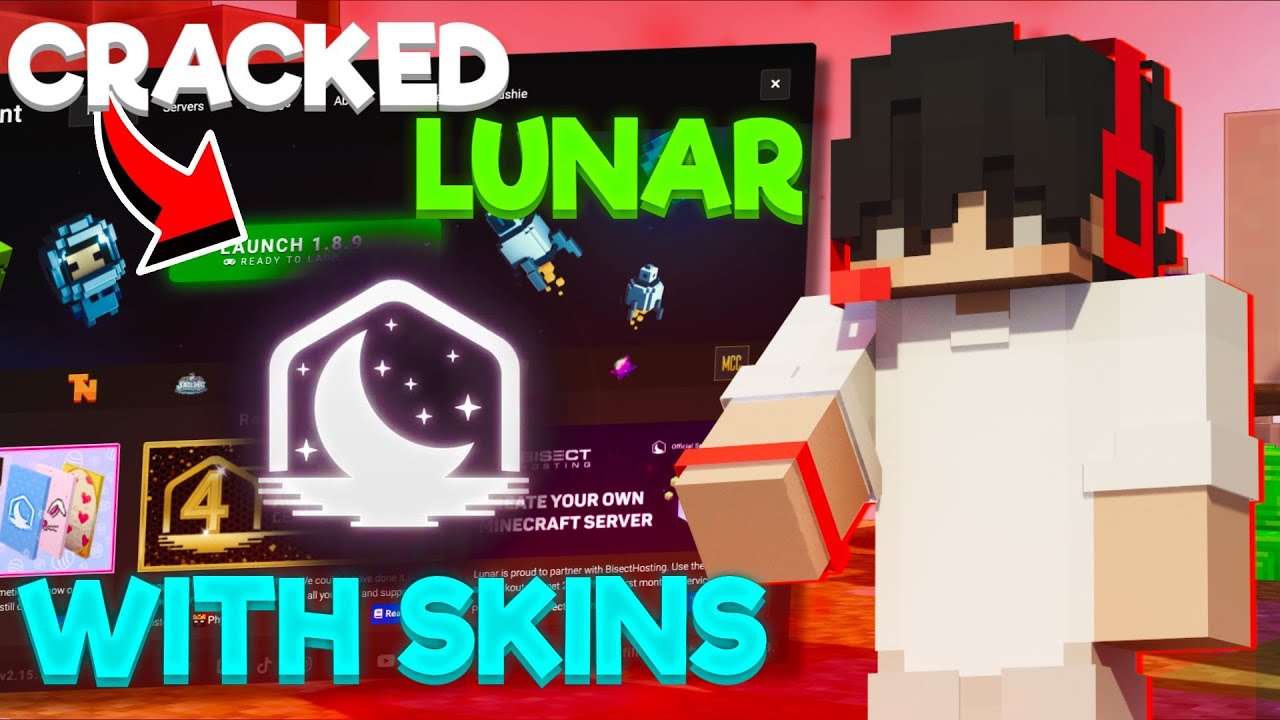 How to Play In Lunar Client for FREE With Skin Support !