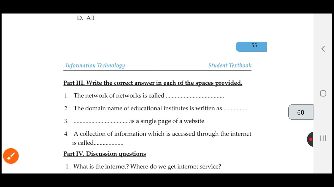Grade 7 Ict Unit 4 Review Question 