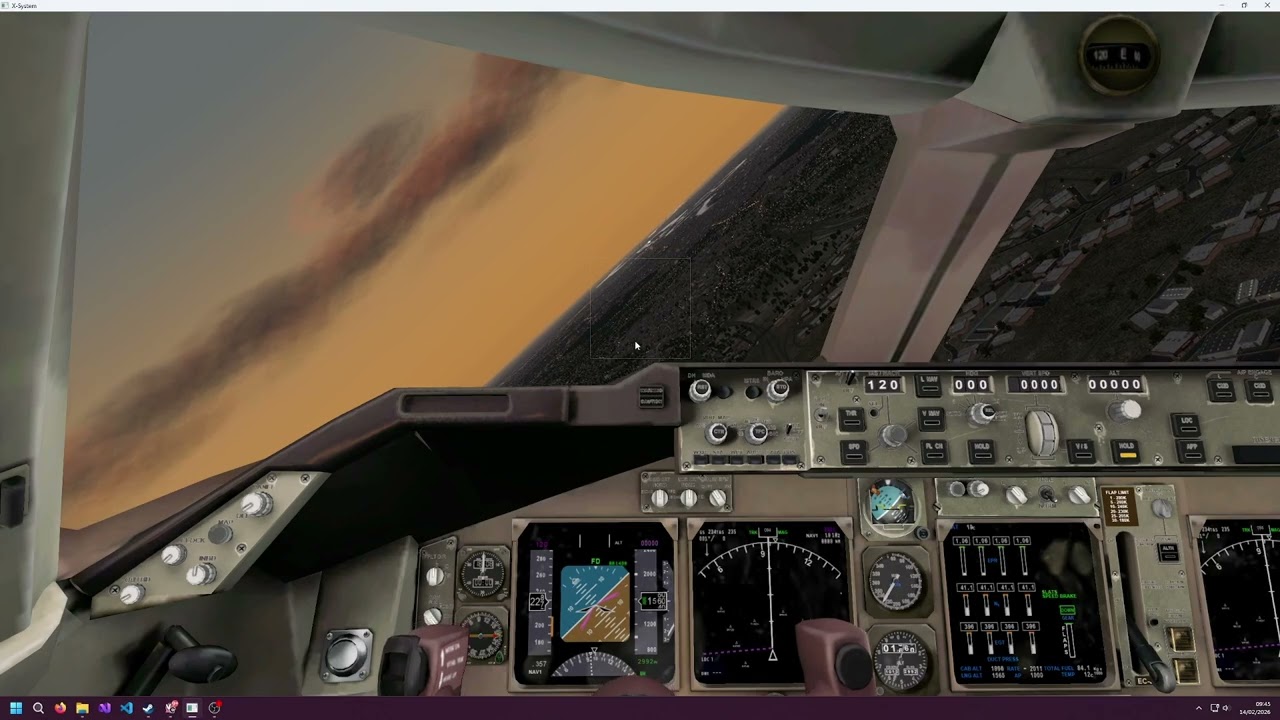 X-Plane 10 747-400 Flight EGKK-EGLL (Very bad)